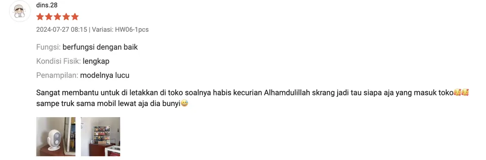 Testimoni pelanggan 1